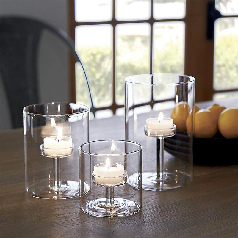 Modern Glass Art Candleholder - Nordic Side - 