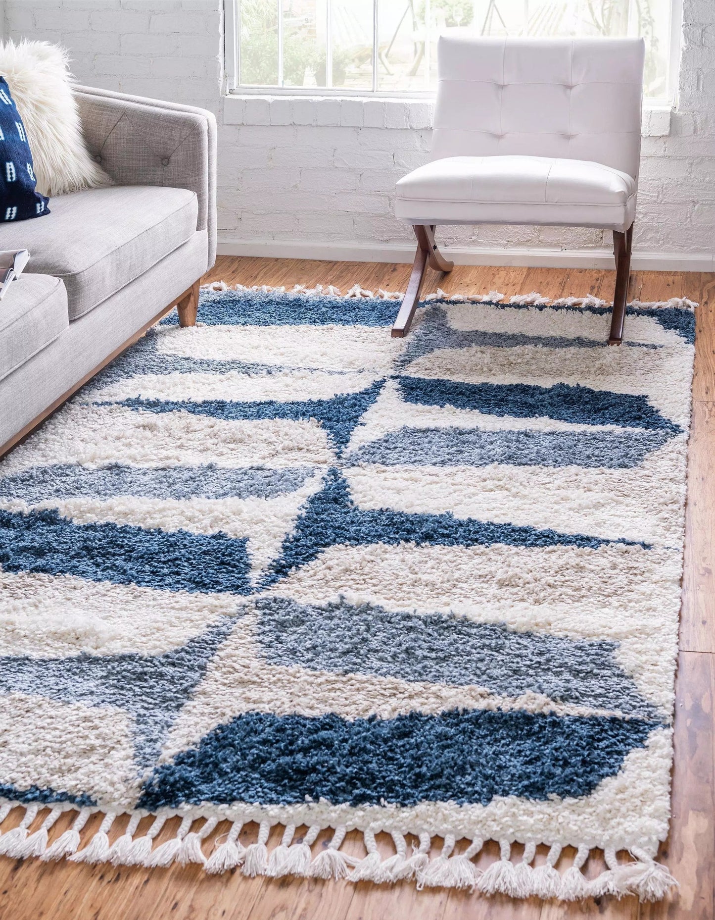 Jeramiah - Modern Shaggy Area Rug - Nordic Side - feed-cl0-over-80-dollars, unique-loom, us-only, us-ship