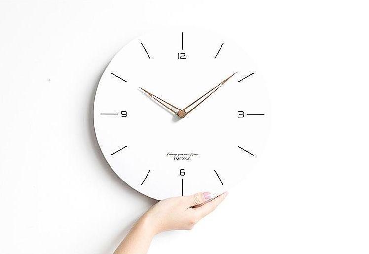 Elestren - Modern Minimalist Clock - Nordic Side - 05-15, feed-cl0-over-80-dollars, modern-wall-clock