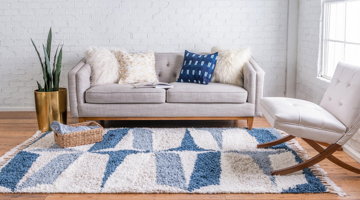 Jeramiah - Modern Shaggy Area Rug - Nordic Side - feed-cl0-over-80-dollars, unique-loom, us-only, us-ship