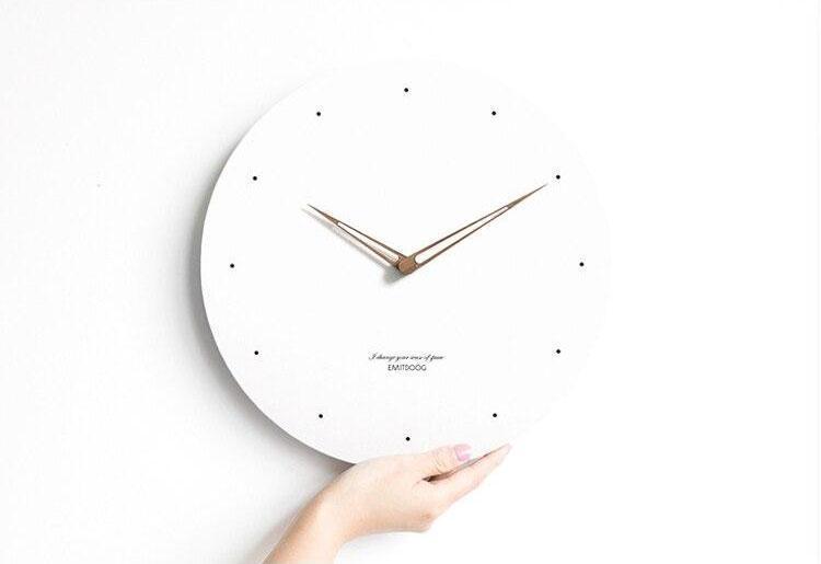 Elestren - Modern Minimalist Clock - Nordic Side - 05-15, feed-cl0-over-80-dollars, modern-wall-clock