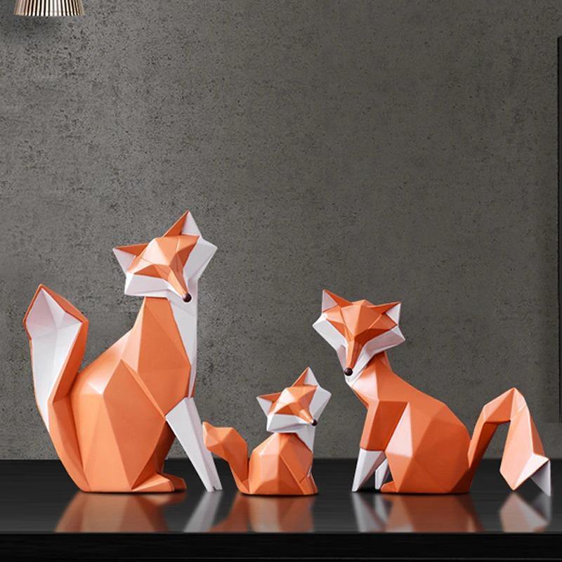 Decorative Fox Figurines - Nordic Side - decorative, figurines, fox