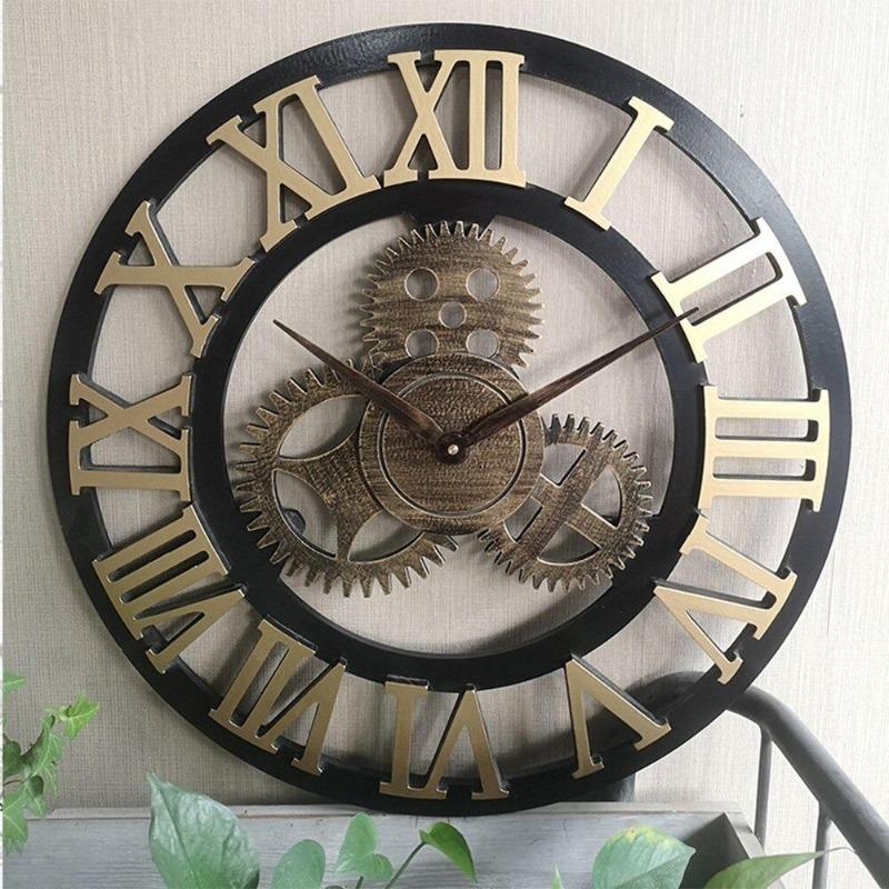 Fabrizio Distressed Farmhouse Wall Clock