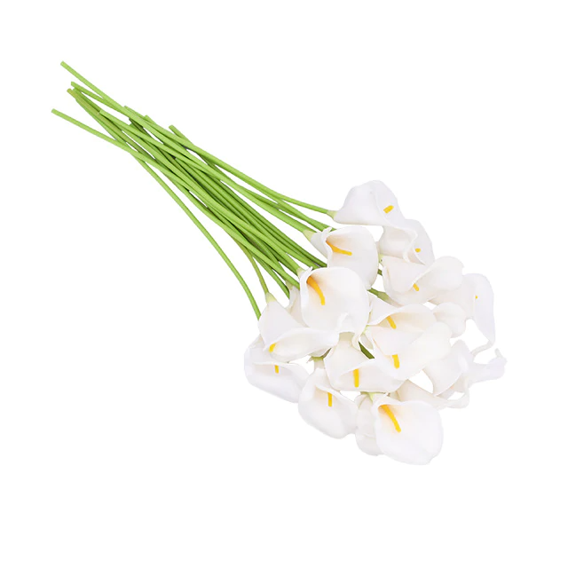 Artificial Realistic Arum-Lily Bouquet - 10 Stems