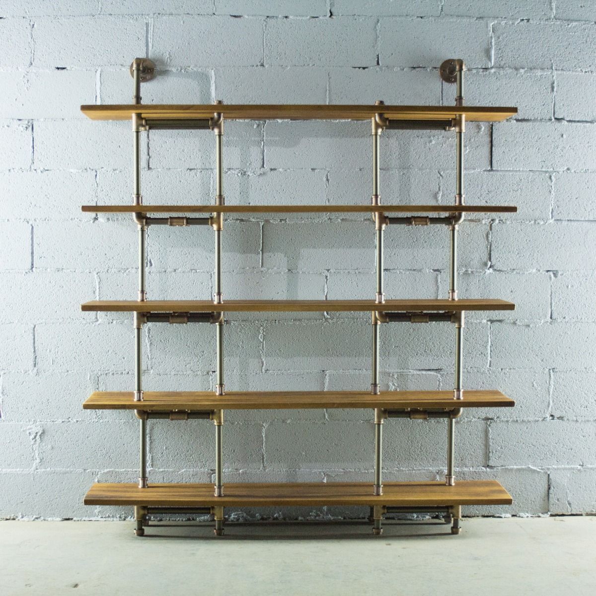 Modern Industrial Five Shelf Large Bookcase - Nordic Side - 10-18, feed-cl0-over-80-dollars, furniture-pipeline, furniture-tag, US