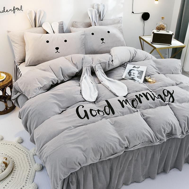 Good Morning Rabbit Ears Bedding Set - Nordic Side - 