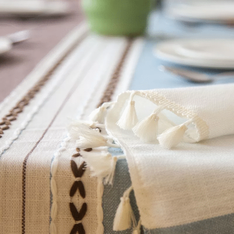 Baldone Elegant Cotton Tablecloth