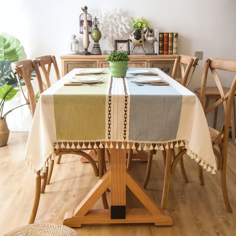 Baldone Elegant Cotton Tablecloth