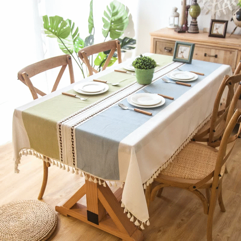 Baldone Elegant Cotton Tablecloth