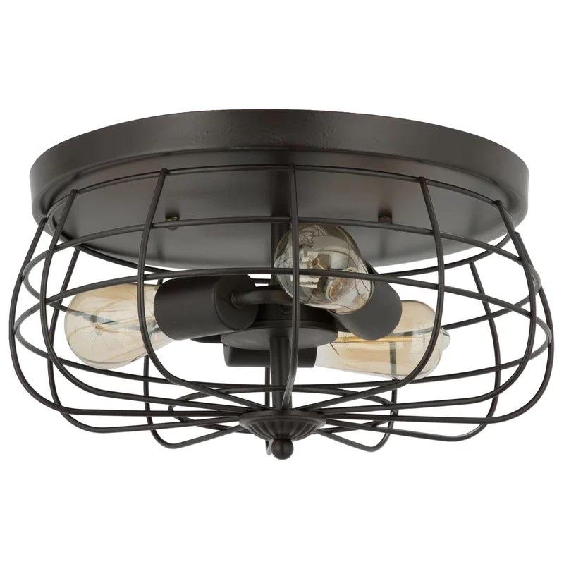 Olinda Vintage Wire Cage Ceiling Light