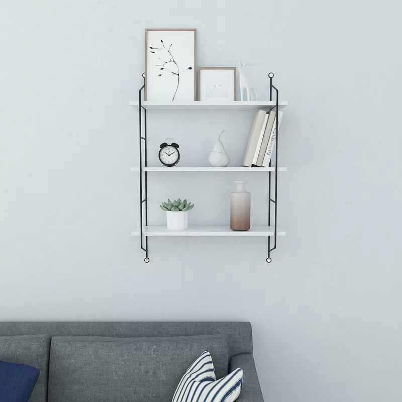 Olaine Rustic Wall Shelves - Olaine