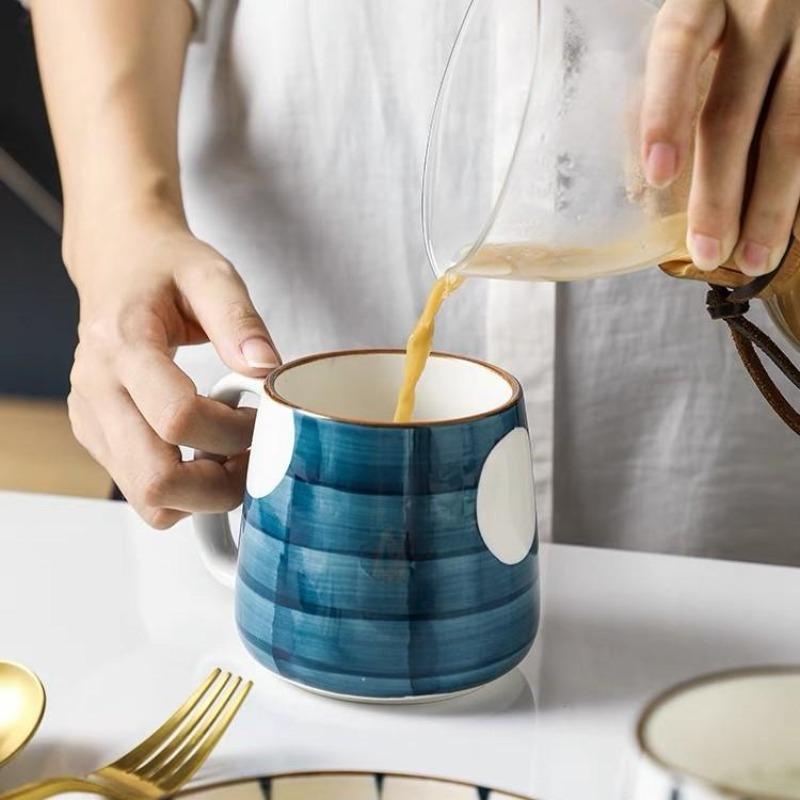 Jundia Blue Patterned Coffee Mug