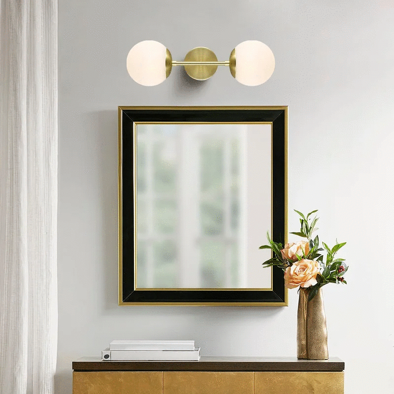 Assis Spherical Glass Wall Sconce