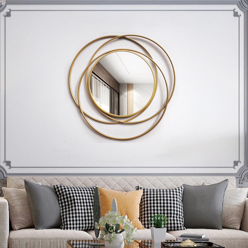 Grobina Contemporary Gold Accent Mirror