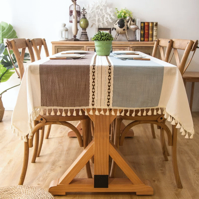 Baldone Elegant Cotton Tablecloth