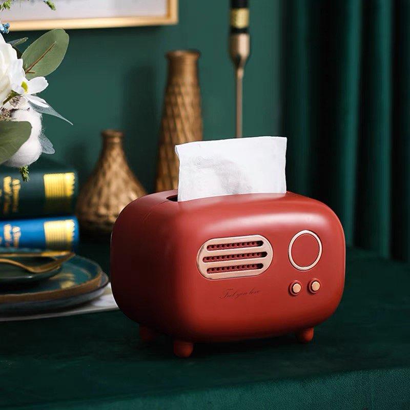 Radio Retro Radio Tissue Box Cover