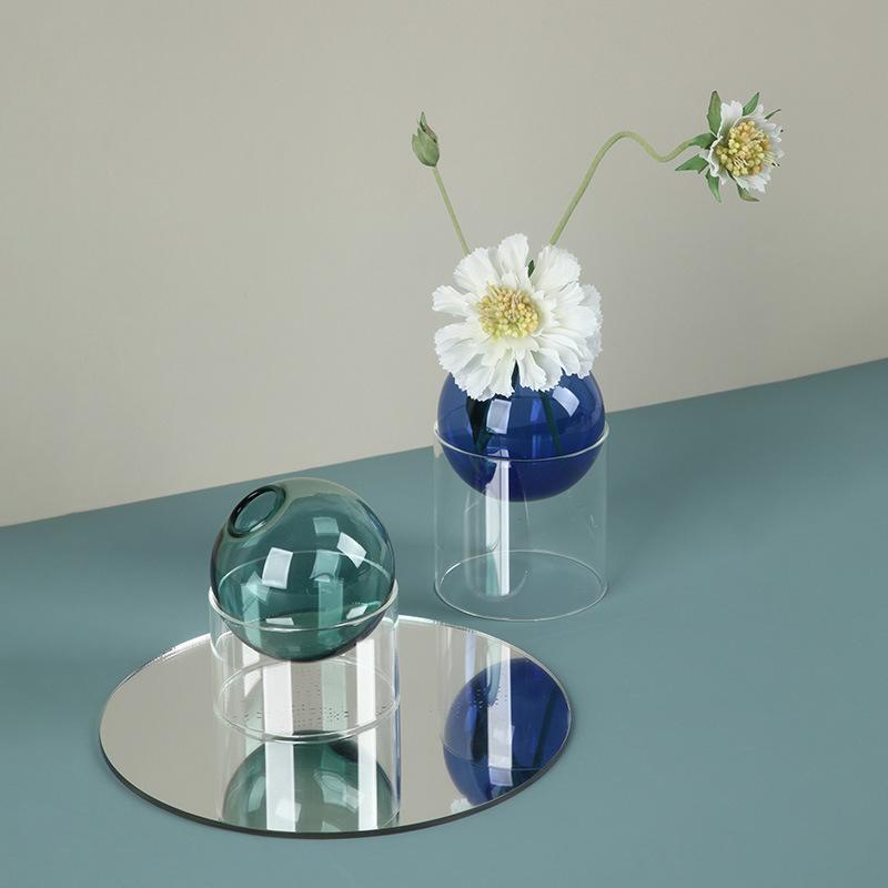 Mini Colorful Spherical Glass Vase