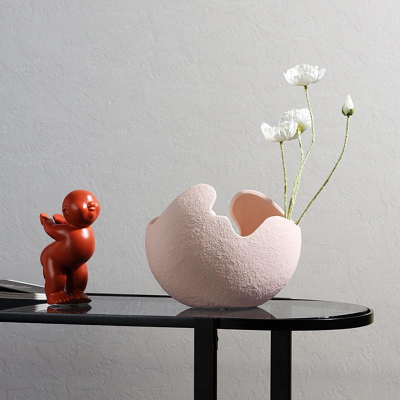 Eggshell Contemporary Eggshell Planter Vase