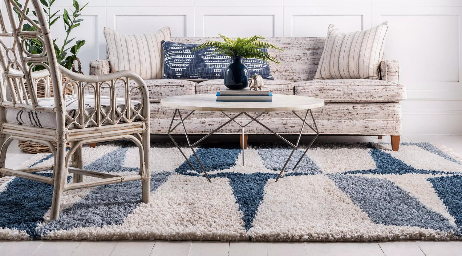 Jeramiah - Modern Shaggy Area Rug - Nordic Side - feed-cl0-over-80-dollars, unique-loom, us-only, us-ship