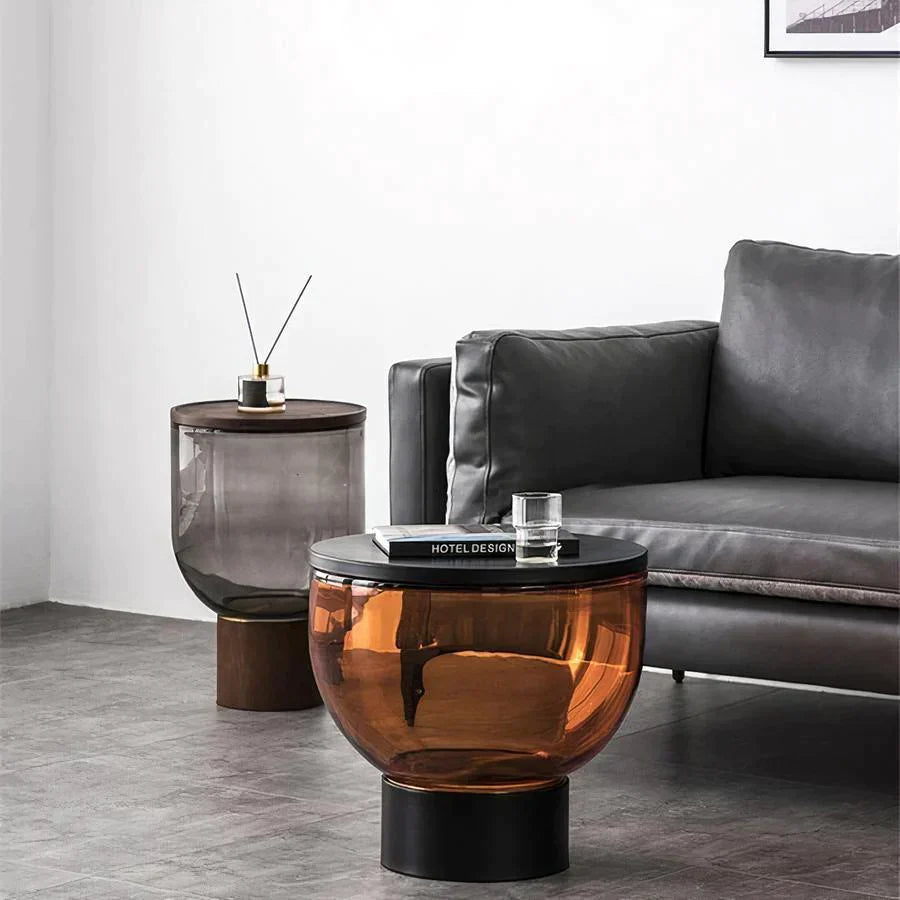 Cataleya Industrial Crystal Coffee Tables