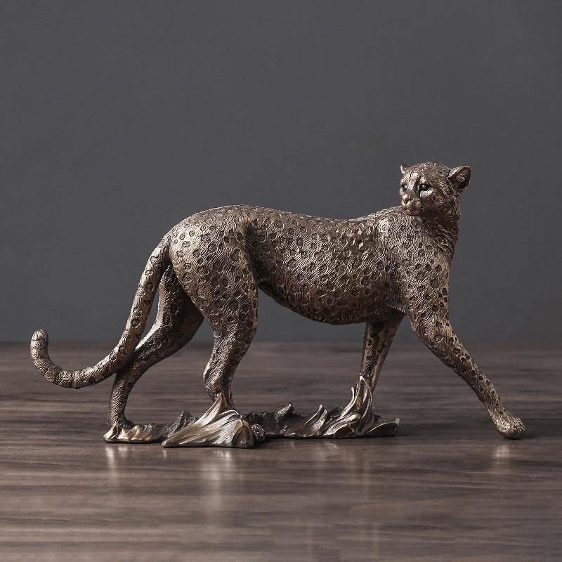 Decorative Leopard Figurine - Nordic Side - 