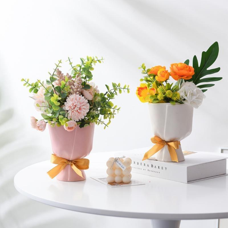 Mini Bowknot Planter for Aesthetic Spaces