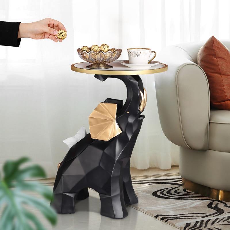 Resin Elephant Table - Nordic Side - elephant, resin, table