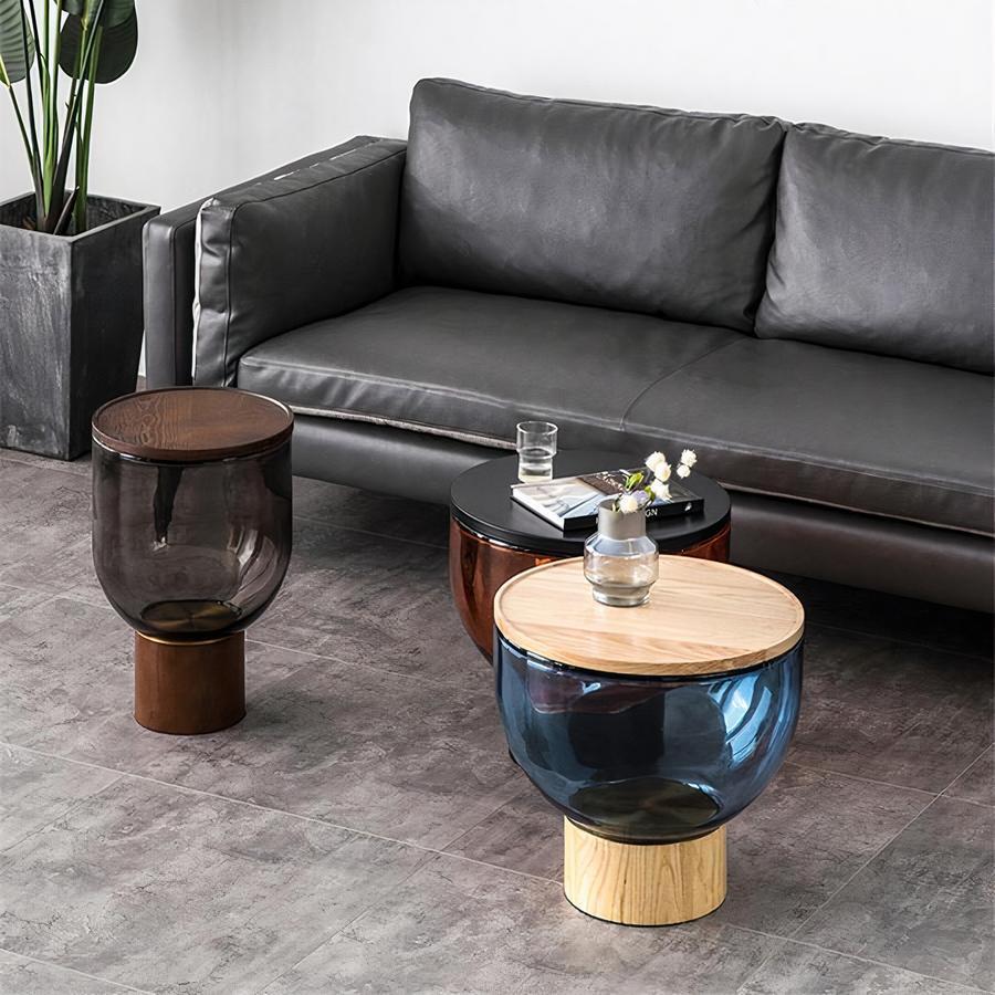 Cataleya Industrial Crystal Coffee Tables