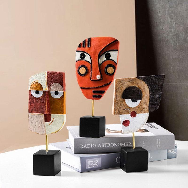 Picasso Abstract Face Statuettes - Nordic Side - 