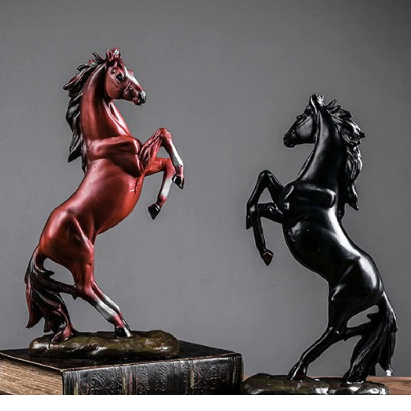 HomeQuill™ European Vintage Horse Statue - Nordic Side - 