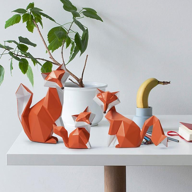 Decorative Fox Figurines - Nordic Side - decorative, figurines, fox