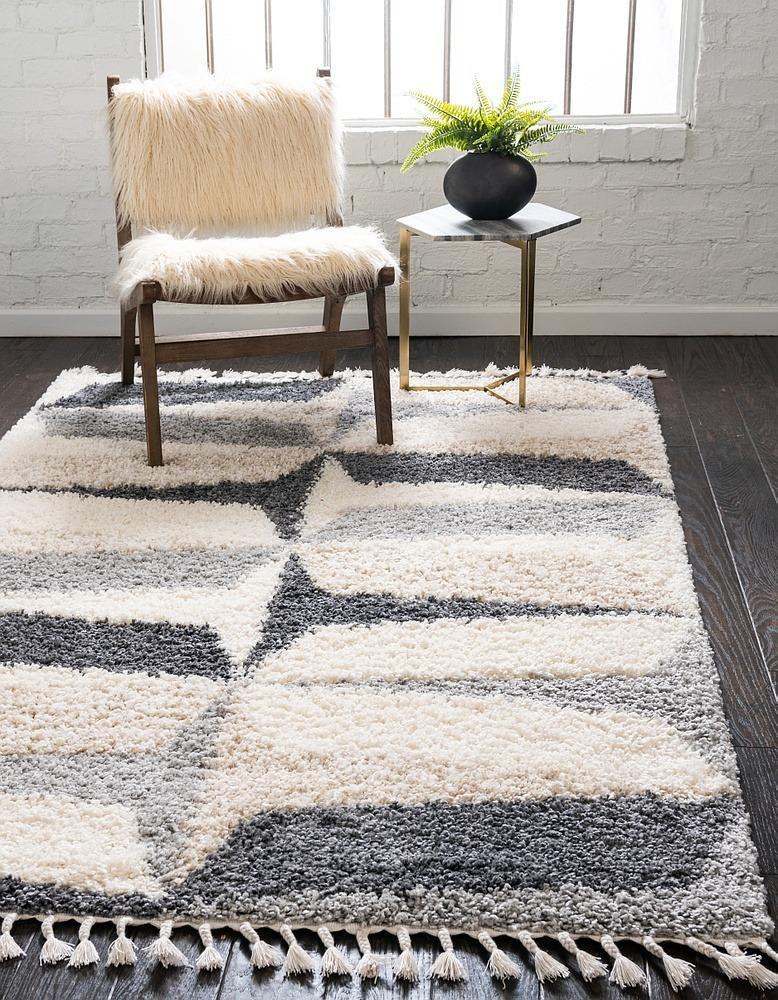 Jeramiah - Modern Shaggy Area Rug - Nordic Side - feed-cl0-over-80-dollars, unique-loom, us-only, us-ship