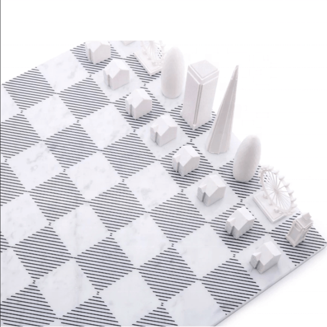 Marble Skyline Chess Set - Nordic Side - spo-default, spo-disabled