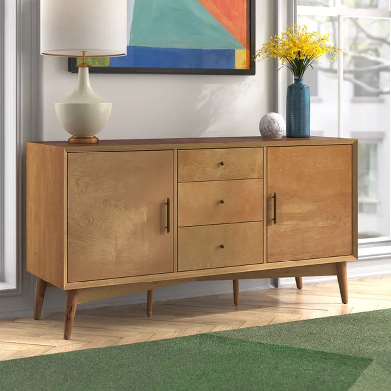 Olivet Modern 3-Drawer Buffet Table