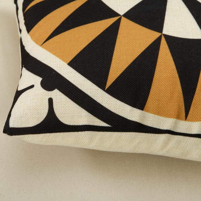 Geometric Bronze Cushion - Nordic Side - bis-hidden, home decor, throw pillow