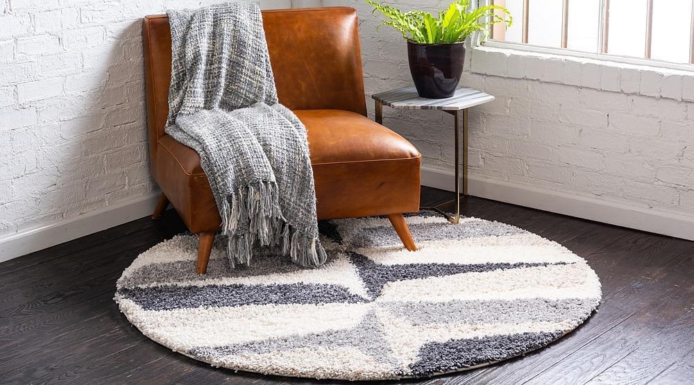 Jeramiah - Modern Shaggy Area Rug - Nordic Side - feed-cl0-over-80-dollars, unique-loom, us-only, us-ship