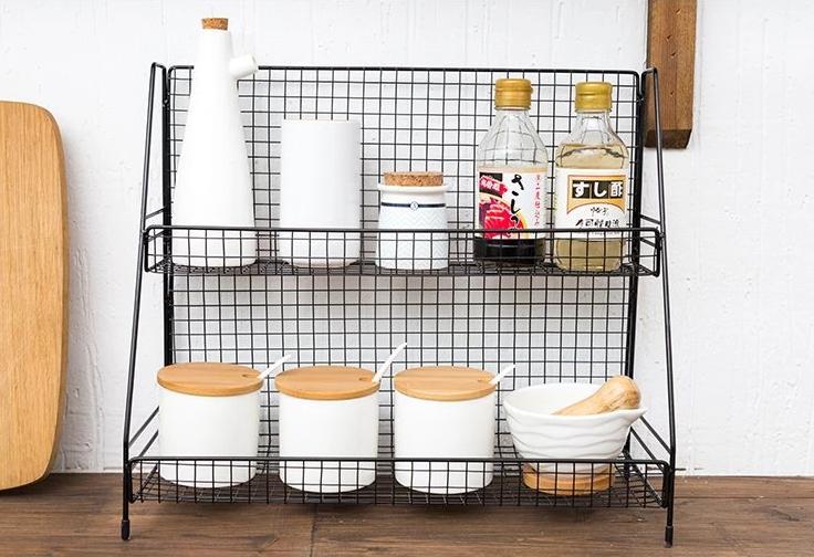 Guinevere - Modern Iron Multi-functional Storage Rack - Nordic Side - 08-04, feed-cl0-over-80-dollars