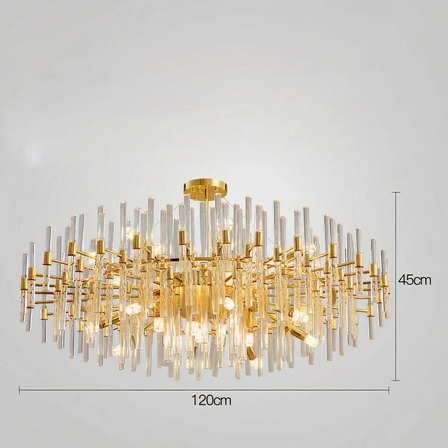 Acadia Luxury Gold Crystal Chandelier