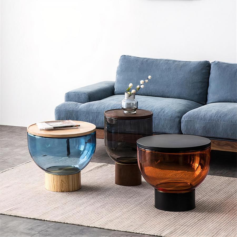 Cataleya Industrial Crystal Coffee Tables