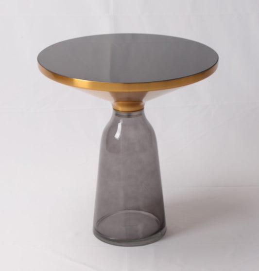 Karin Black Glass Side Table