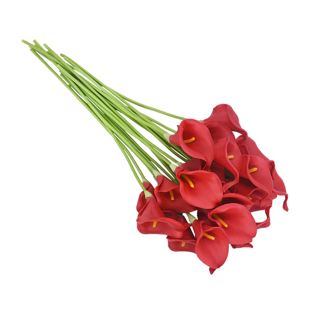 Artificial Realistic Arum-Lily Bouquet - 10 Stems