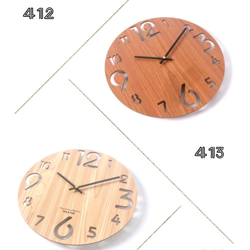 HomeQuill™ Wooden Wall Clock - Nordic Side - 