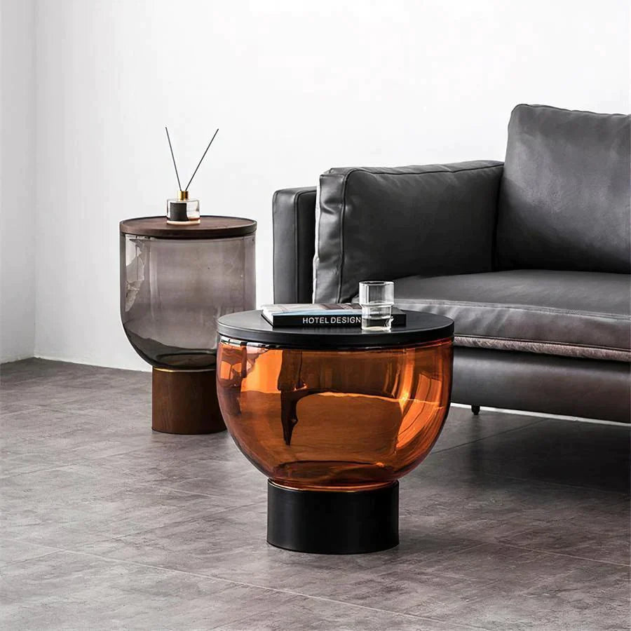 Cataleya Industrial Crystal Coffee Tables