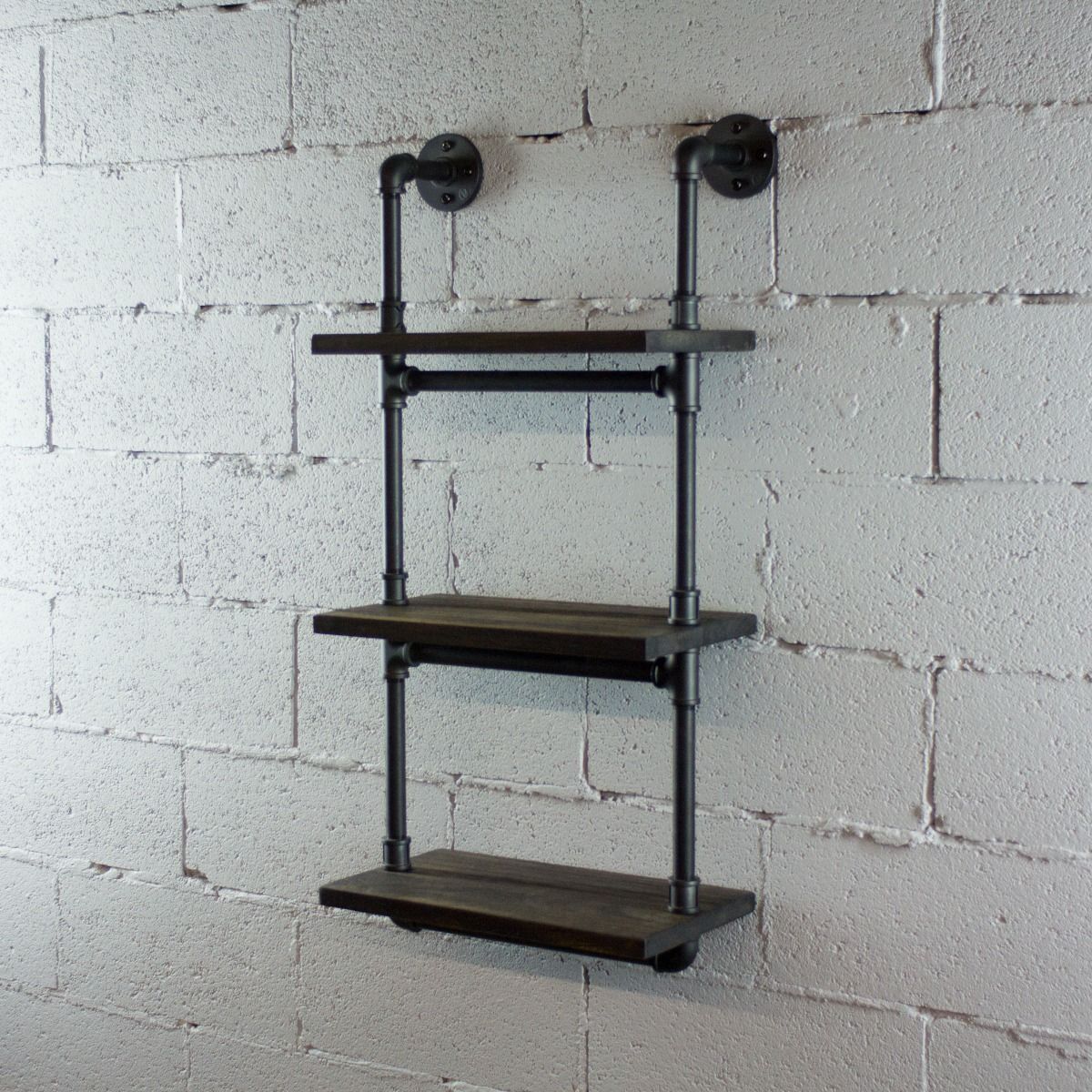 Three Tier Wall Mounted Shelves - Nordic Side - 10-08, feed-cl0-over-80-dollars, furniture-pipeline, furniture-tag, US