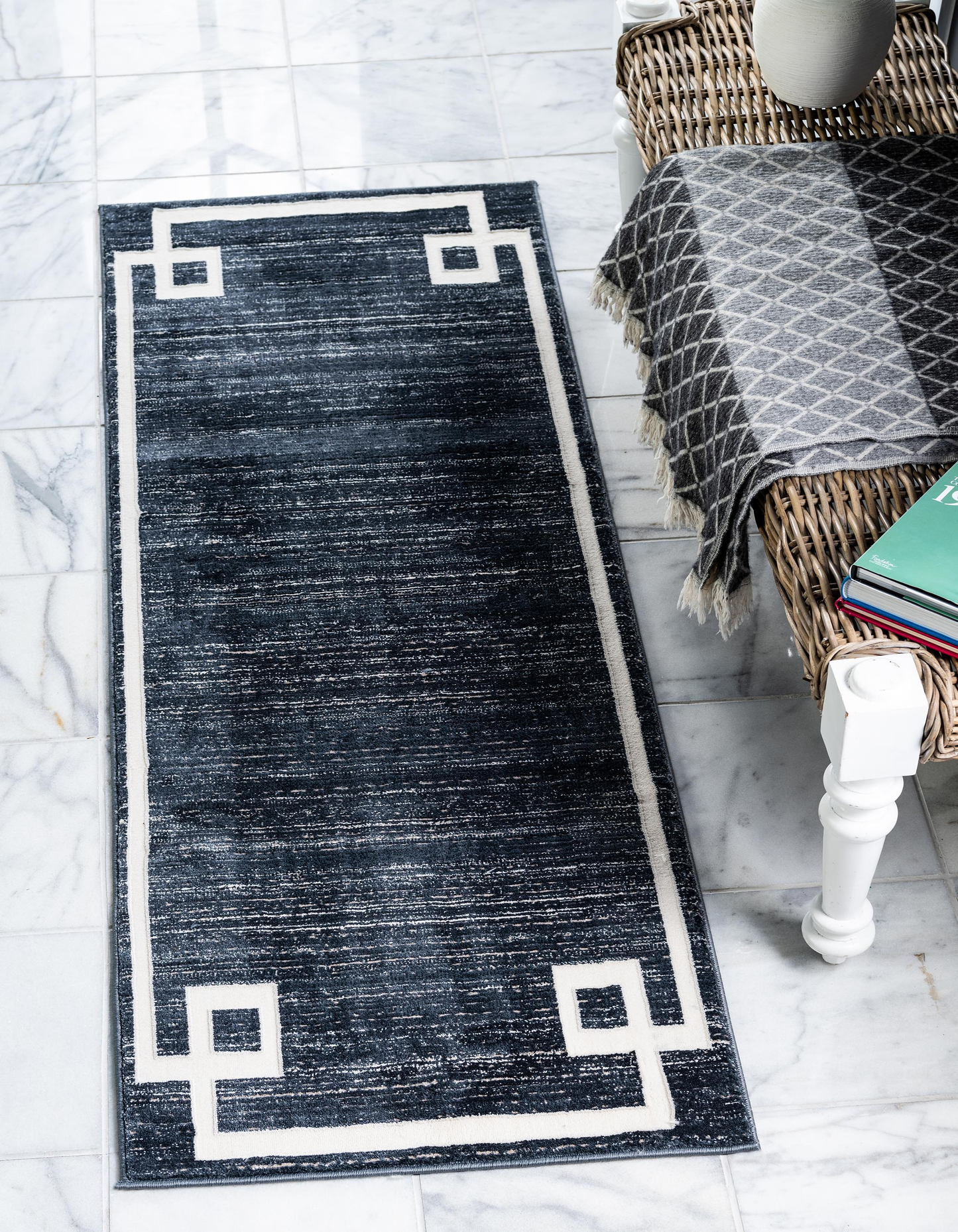 Dangelo - Modern European Border Rug - Nordic Side - abstract-rug, Area-rug, feed-cl0-over-80-dollars, geometric-rug, hallway-runner, large-rug, modern, modern-nordic, modern-pieces, modern-r