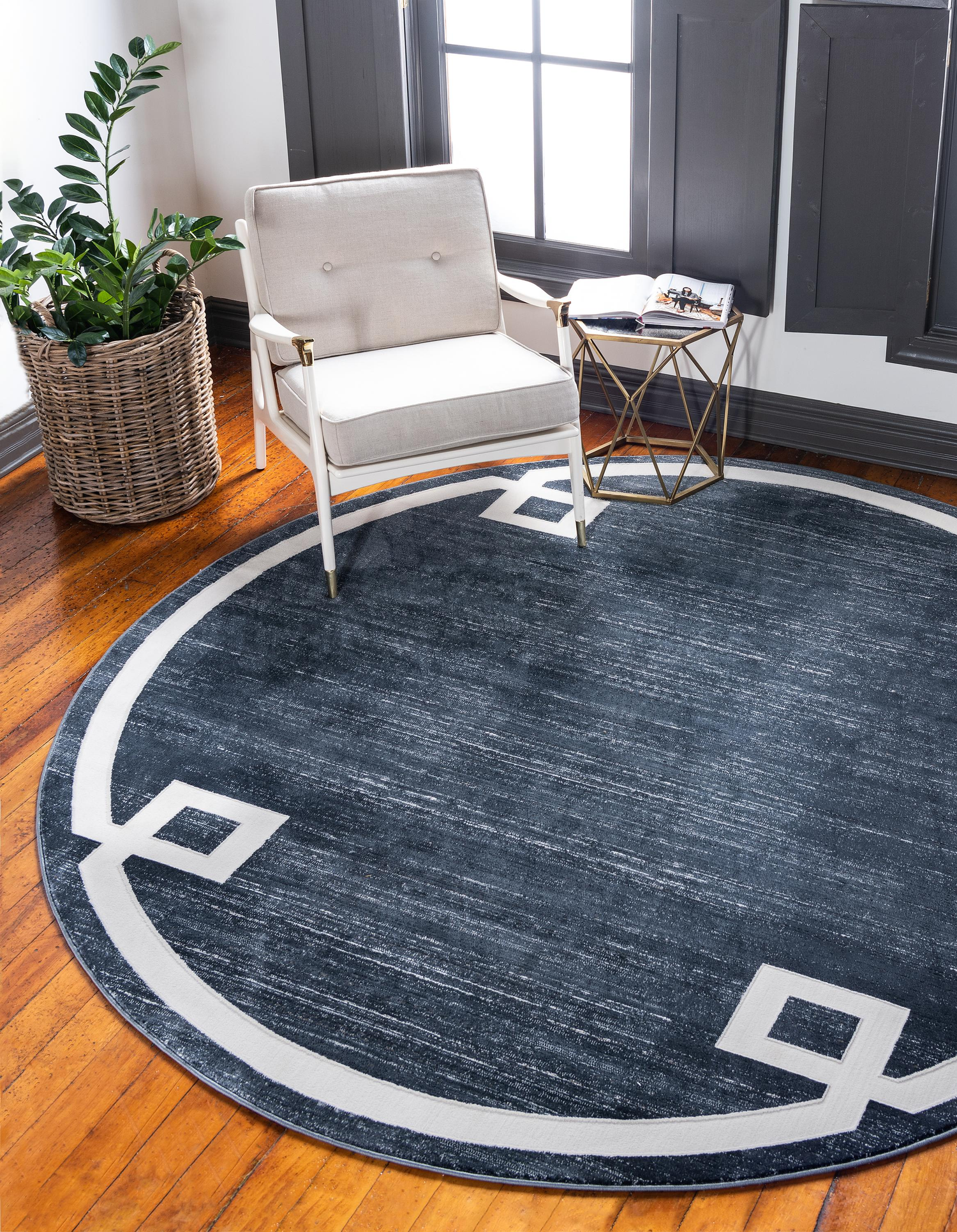 Dangelo - Modern European Border Rug - Nordic Side - abstract-rug, Area-rug, feed-cl0-over-80-dollars, geometric-rug, hallway-runner, large-rug, modern, modern-nordic, modern-pieces, modern-r