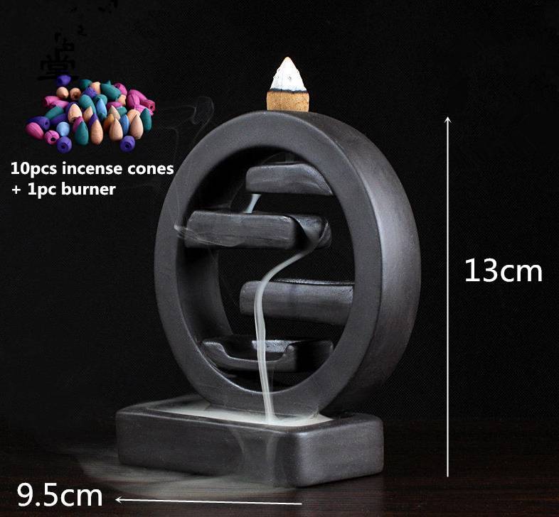 Creative Elegant Purple Clay Incense Burner