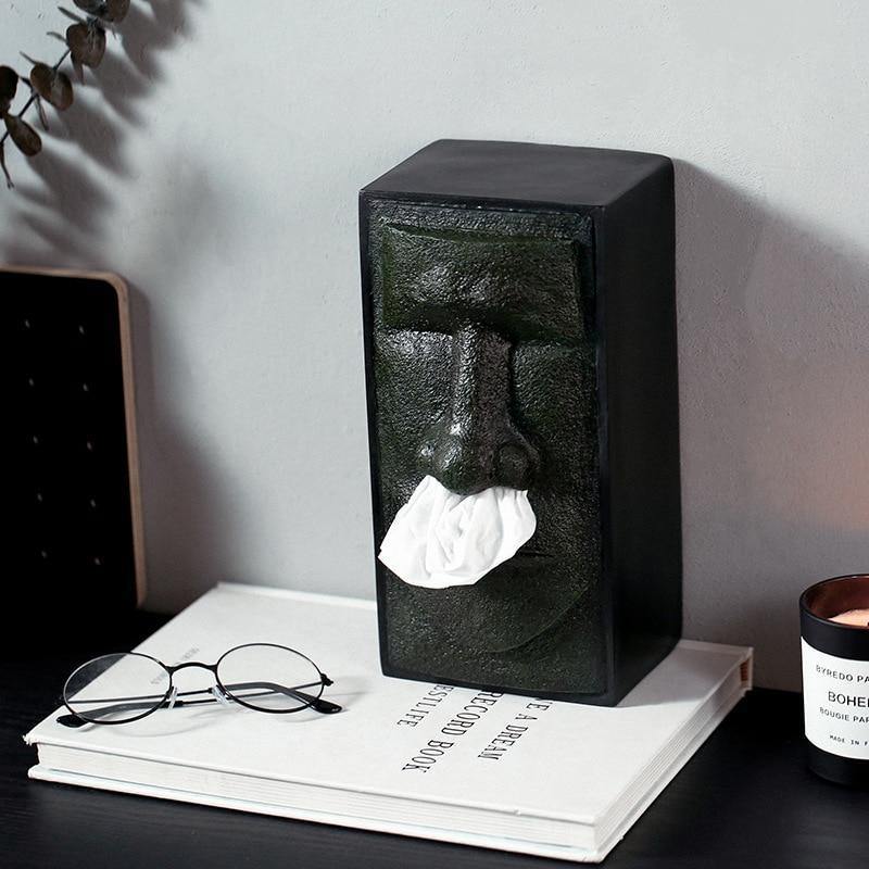 Easter Island Tissue Box - Nordic Side - box, easter, island, tissue