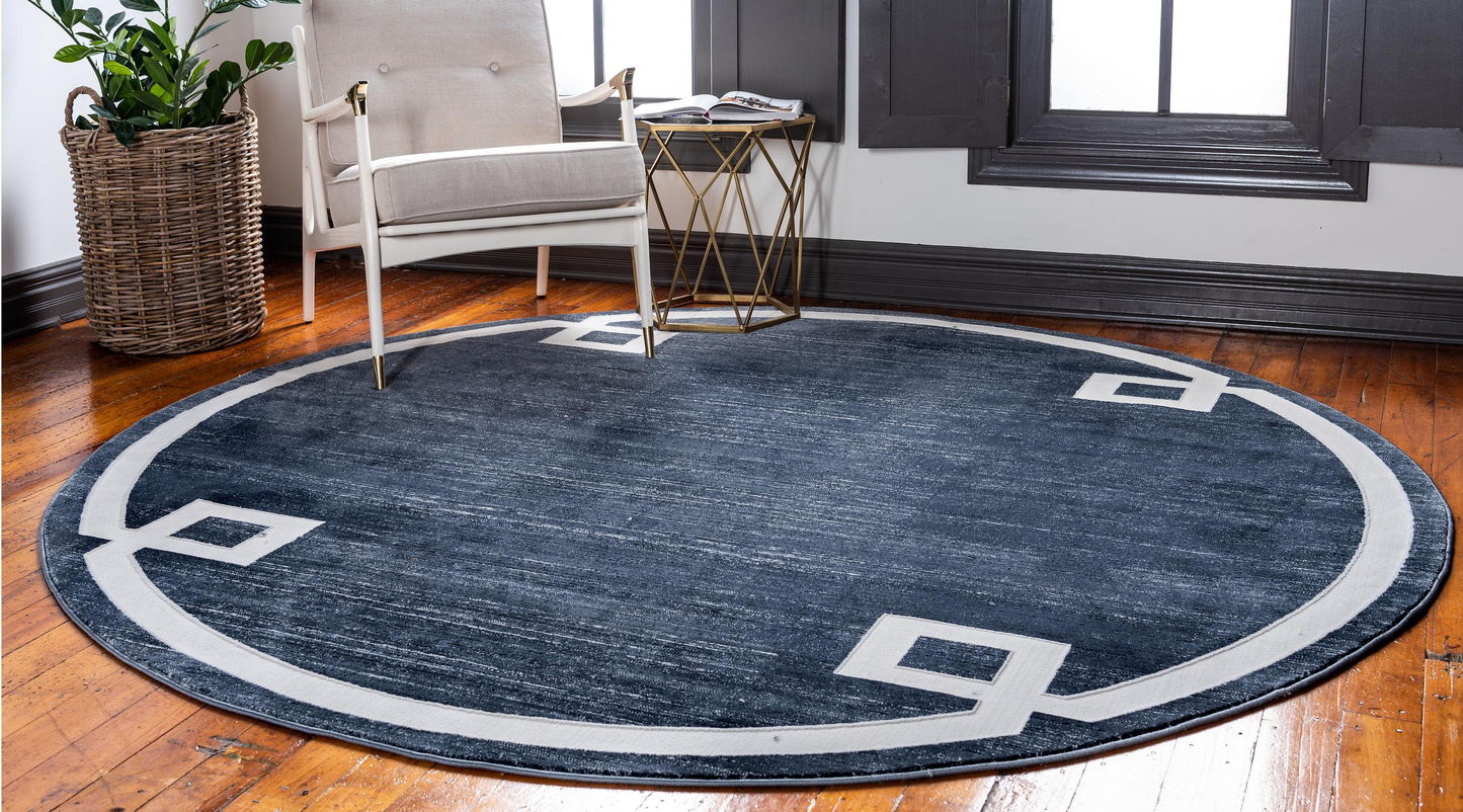 Dangelo - Modern European Border Rug - Nordic Side - abstract-rug, Area-rug, feed-cl0-over-80-dollars, geometric-rug, hallway-runner, large-rug, modern, modern-nordic, modern-pieces, modern-r