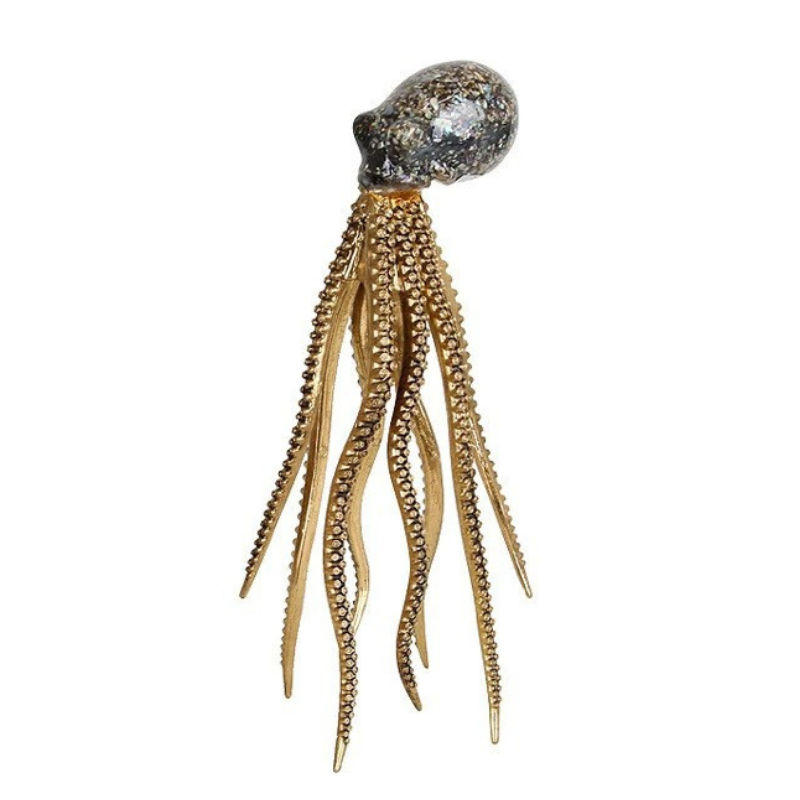 HomeQuill™ Luxury Octopus and Jellyfish Tabletop Figurine - Nordic Side - 